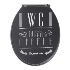 Abattant Frein De Chute Déclipsable Multicolore Bois Compressé Barber