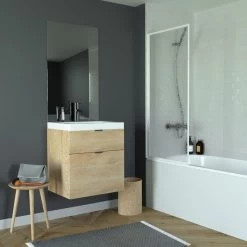 Pare-baignoire 1 Volet Fixe H.130 X L.65 Cm Junior