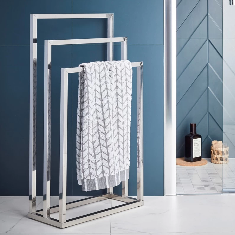 Porte-serviettes à Poser, Quadro Chrome 1 Porte-serviettes à Poser, Quadro Chrome