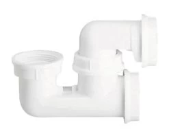 Siphon Pour Baignoire Sortie Horizontale à Bouchon,blanc, 0203008, NICOLL