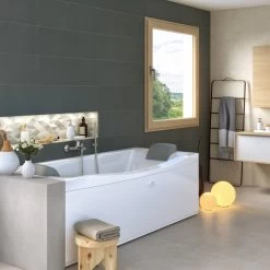 Baignoire Balnéo L.180x L.88 Cm, PROJECTA BY JACUZZI Wave