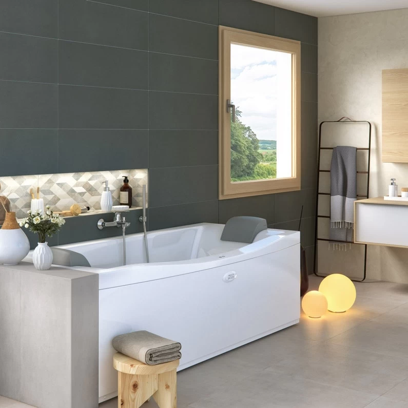 Baignoire Balnéo L.180x L.88 Cm, PROJECTA BY JACUZZI Wave 1 Baignoire Balnéo L.180x L.88 Cm, PROJECTA BY JACUZZI Wave