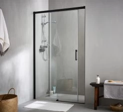 Porte De Douche Coulissante 120 Cm, Transparent, Remix