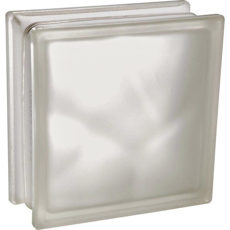 Brique De Verre, Blanc Lisse Brillant 1 Brique De Verre, Blanc Lisse Brillant