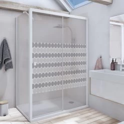 Sticker Paroi De Douche 100x100cm Perlée De Minuit, PLAGE