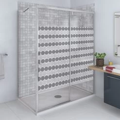 Sticker Paroi De Douche 100x100cm Perles Tahitiennes, PLAGE