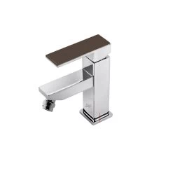 Mitigeur De Bidet Chromé Brillant, MARTI 1921 Willy Chocolat