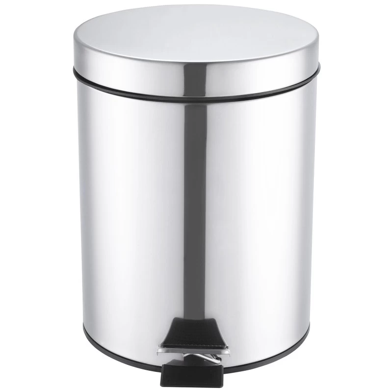 Poubelle De Salle De Bains 5 L Chrome SENSEA Urban 1 Poubelle De Salle De Bains 5 L Chrome SENSEA Urban