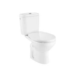 Pack WC à Poser Sortie Horizontale, Fermée émaillée Mitos Sh, ROCA