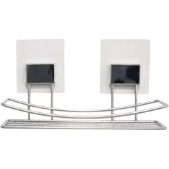 Etagère De Bain / Douche à Coller, Gris, Bestlock Magic