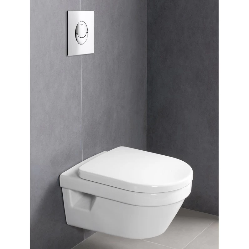 Pack WC Suspendu Architectura VILLEROY & BOCH, Bâti Sol GROHE, Plaque Chrome 1 Pack WC Suspendu Architectura VILLEROY & BOCH, Bâti Sol GROHE, Plaque Chrome