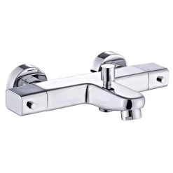 Mitigeur Thermostatique De Baignoire Chromé Brillant, ROUSSEAU Nix