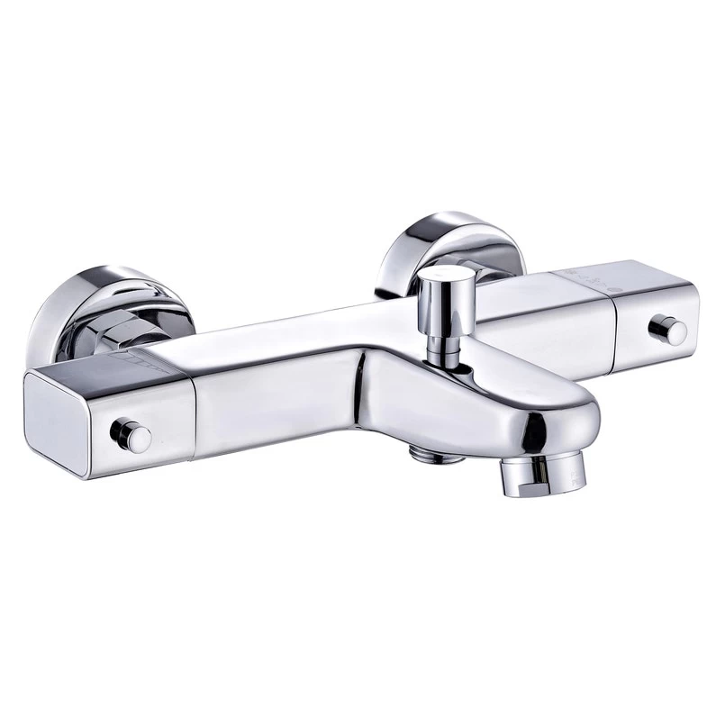 Mitigeur Thermostatique De Baignoire Chromé Brillant, ROUSSEAU Nix 1 Mitigeur Thermostatique De Baignoire Chromé Brillant, ROUSSEAU Nix