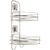 Etagère De Bain / Douche D’angle à Ventouse, Satin, Bestlock Palladium