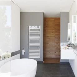 Sèche-serviettes Eau Chaude Acier SAUTER Marapi Blanc, 453 W