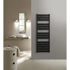 Sèche-serviettes Eau Chaude Acier ACOVA Madras Black Flash, 625 W