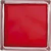 Brique De Verre, Rouge Ondulé Brillant