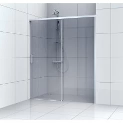 Porte De Douche Coulissante 100 Cm, Fumé, Remix