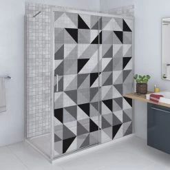 Sticker Paroi De Douche 100x200cm Abriola, PLAGE