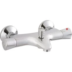 Mitigeur Thermostatique De Baignoire Chromé Brillant, LAGGI Thermosur 100
