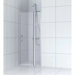 Porte De Douche Pivotante 120 Cm, Transparent, Remix