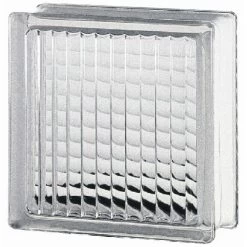 Brique De Verre, Transparent Quadrillé Brillant