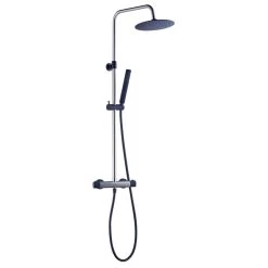 Colonne De Douche, ESSEBAGNO Kissy Inox Noir
