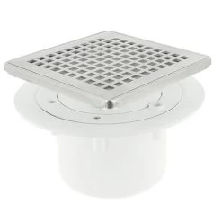 Siphon Pour Carrelage, Sortie Verticale+cadre + Grille, SICAX15IVC, NICOLL