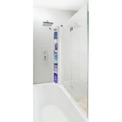 Pare-baignoire 2 Volets Pivotant H.140.15 X L.110 Cm Screen Pro Folding