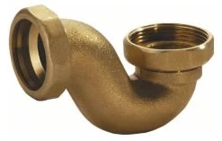 Siphon Pour Baignoire Forme P, Laiton Fondu, 0505013, NICOLL