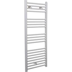 Sèche-serviettes Eau Chaude Acier DELTACALOR Recto D Blanc, 400 W