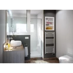 Sèche-serviettes électrique à Inertie Fluide SAUTER Goreli Digital Perle 750W