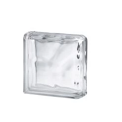Brique De Verre, Transparent Ondulé Brillant