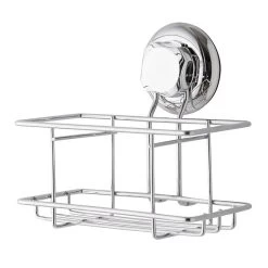 Etagère De Bain / Douche à Ventouse, Gris, Bestlock