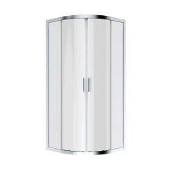 Porte De Douche Coulissante, Angle 1/4 De Cercle, 90 X 90 Cm, Transparent, Charm