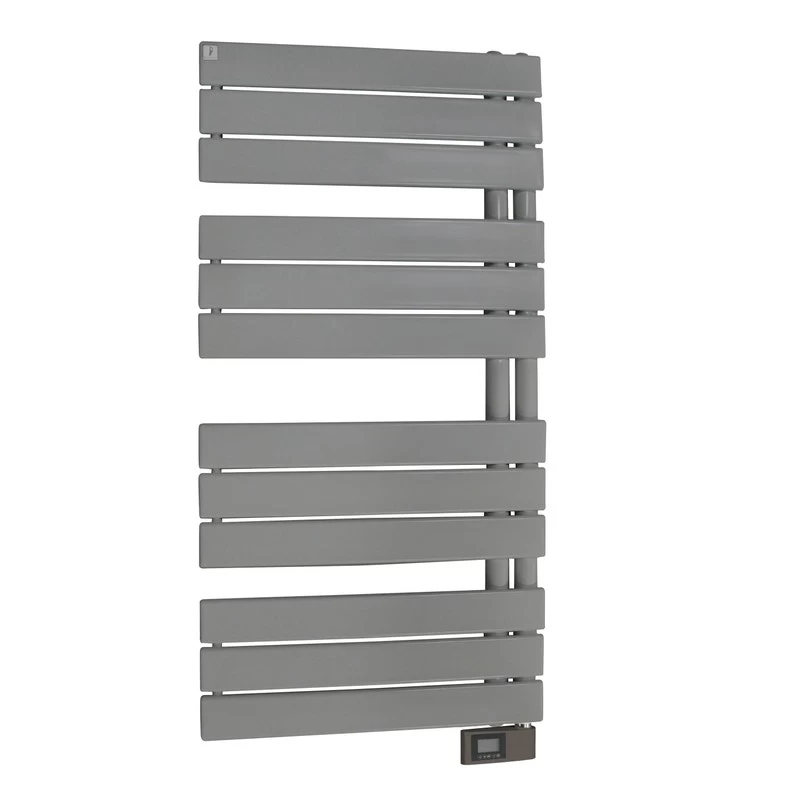 Sèche-serviettes électrique à Inertie Fluide DELTACALOR Asymétrique Gris Gris Ma 1 Sèche-serviettes électrique à Inertie Fluide DELTACALOR Asymétrique Gris Gris Ma