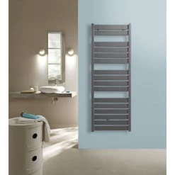 Sèche-serviettes Eau Chaude Acier ACOVA Madras Gris Aluminium, 804 W