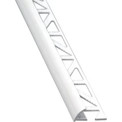 Quart-de-rond Mur Et Sol Blanc Brillant Aluminium L.250 Cm X Ep.10 Mm