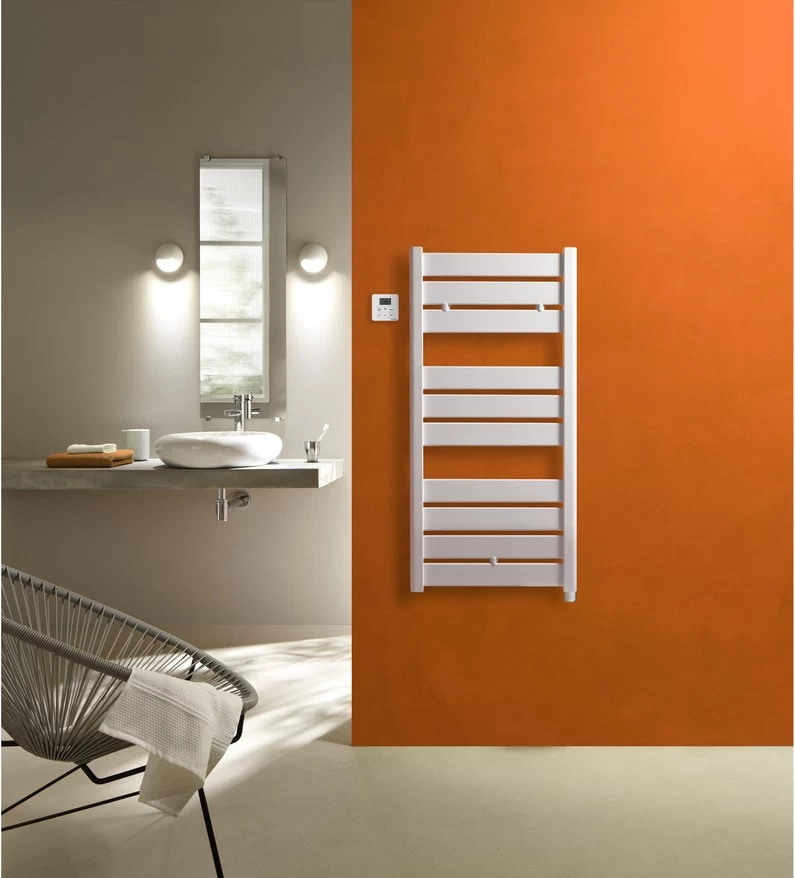 Sèche-serviettes électrique à Inertie Fluide ACOVA Madras Blanc 500W 1 Sèche-serviettes électrique à Inertie Fluide ACOVA Madras Blanc 500W