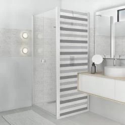 Sticker Paroi De Douche 100x200cm Petite Marinière Souris, PLAGE