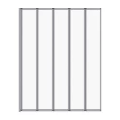 Pare-baignoire 5 Volets Pivotant Pliant H.140 X L.112 Cm Exalt