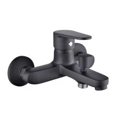 Mitigeur Mécanique De Baignoire Noir Mat, LAGGI Calla