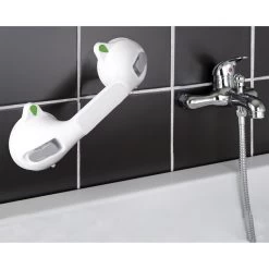 Barre Ventouse à Fixer, Plastique, L.29 Cm Barre Ventouse 30 Cm Blanc