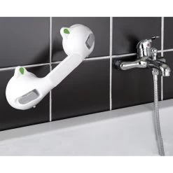 Barre Ventouse à Fixer, Plastique, L.29 Cm Barre Ventouse 30 Cm Blanc