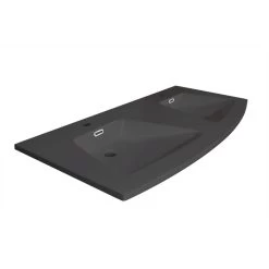Plan Vasque Double Fairway Résine De Synthèse 120 Cm