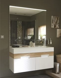 Plan Vasque Simple Eden Résine De Synthèse 120 Cm -Salle De Bain Magasin 7 1 1