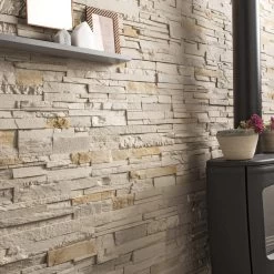 Plaquette De Parement Béton Beige Nuancé Santorin