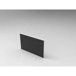 Rectangulaire, THALA Tablier Verre Noir L.75