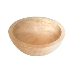 Vasque à Poser Travertin Diam.42 Cm Beige / Naturel Aline