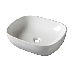 Vasque à Poser Céramique L.49.5 X P.40.5 Cm Blanc Zélie